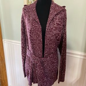 Hooded Cardigan with belt